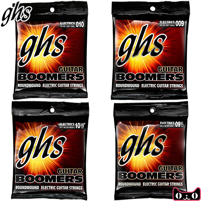 USA GHS NICKEL PLATED STEEL BOOMERS GBXL GBL GBM 009 010 011 Electric GUITAR String SET