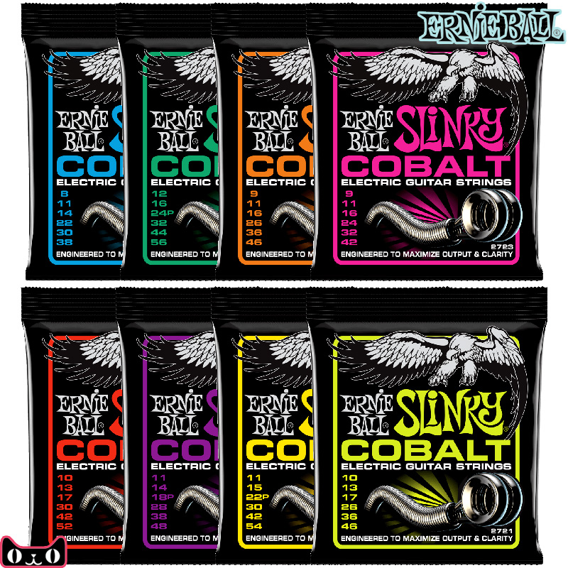 Ernie Ball Cobalt Coated EB Electric Guitar Strings 2723 2721 2722 2715 2727 Strings
