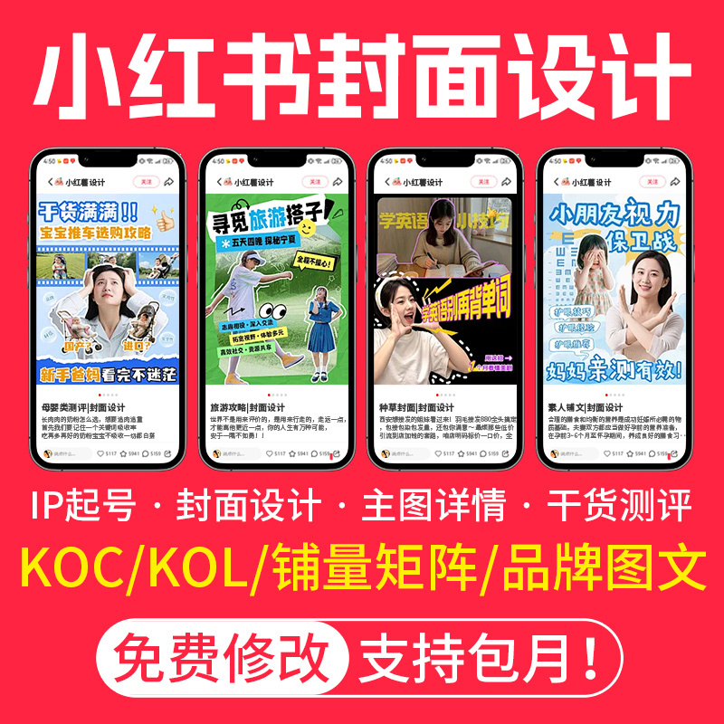 Xiaohongshu (Xhs) Book Cover Graphic Design Notes, Practical Tips, Science-Backed Reviews, Koc/Kol New Account Growth Matrix
