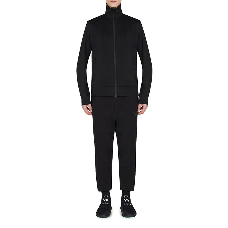 Y-3 Men's Fashion Urban Casual Black Stand Collar Jacket CLASSIC TRACK JACKET CY6879