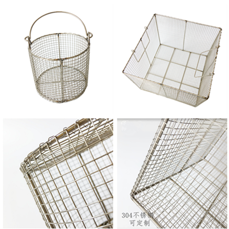 Stainless Steel Wash Basket Disinfection Frame Basket Bucket Test Tube Basket Round Experimental Equipment Chemical Experimental Supplies Consumables