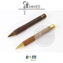 Germany e m Parker Melange Wood leather rope ballpoint pen Ballpoint pen single sale #6112
