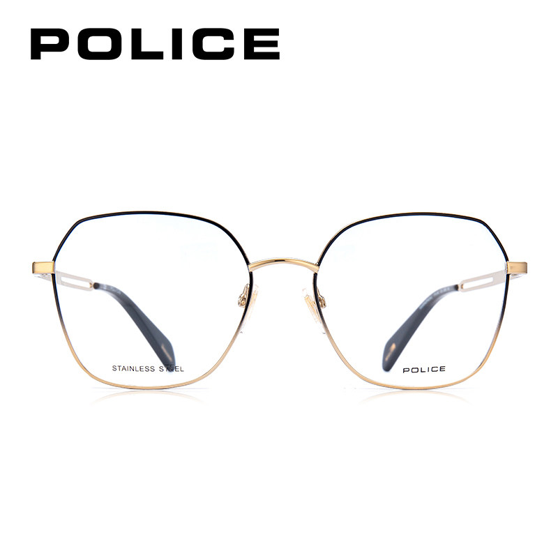 POLICE Courageous optical frame large frame face small metal myopia frame can be equipped with myopia lens VPLA92