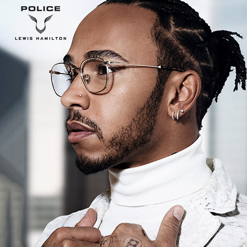 POLICE Hamilton joint optical frames full frame metal round near-lens frame with small VPLB29M