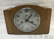 Second-hand old-fashioned mechanical table clock Jinmei brand 15 rooftop clock nostalgic old object old clock running normally