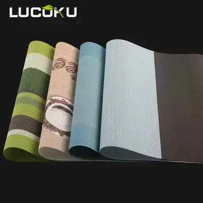 LUCUKU home Nordic heat-resistant western food table mat pvc waterproof and oil-proof heat-proof dish mat rectangular