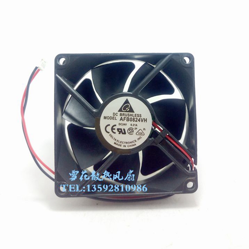 Original Delta AFB0824VH SH 8025 24V V 0 21A 0 33A 8cm cm inverter fan