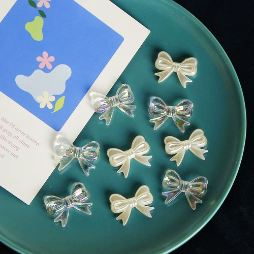 Ретро акриловые бусины с бантиком, серьги, аксессуар, аксессуары, ожерелье