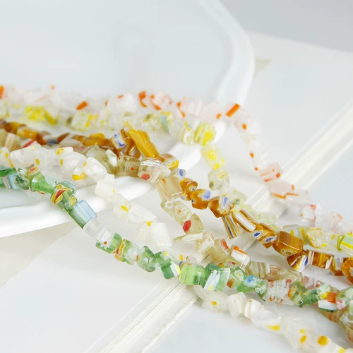 Брендовые ретро стеклянные бусины, серьги, аксессуар, аксессуары, ожерелье