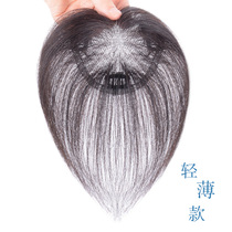 Short hair Swiss net top Liu Hai covered white hair with wigs