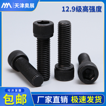12 9 grade high strength cylinder head hexagon socket Bolt black cup head alloy steel lengder screw M3M4M5M6
