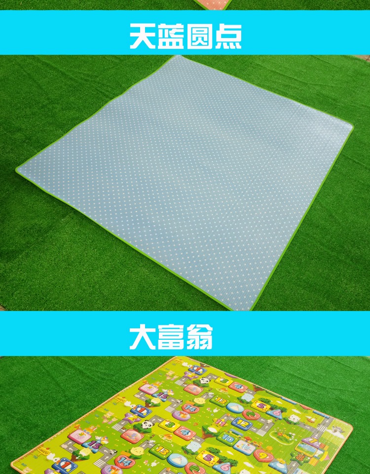 Lều đôi ngoài trời giữ ẩm pad lớn màng nhôm dày dày không thấm nước bãi biển mat dã ngoại mat kích cỡ khác nhau - Thảm chống ẩm / Mat / Gối thảm xốp cho bé concung