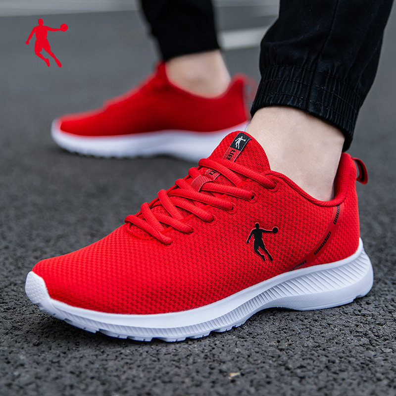 Jordan Running Shoes Men Shoes Ultra-light breathable mesh sneakers Summer New casual shoes are big red