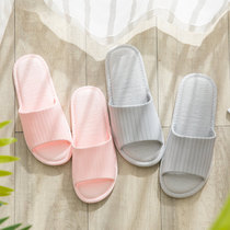 Japanese-style summer couple bathroom slippers female summer 2019 new non-slip bath men and women home household indoor drag