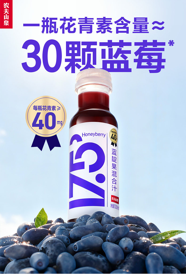 安享好物 安享B级果汁-农夫山泉17.5°蓝靛果混合汁 企标