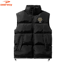 Del Wheecotton Waistcoat Vest Men Loose Wearing Wearing Sleeveless Kan Shoulder Warm Waistcoat couple coton rembourrage