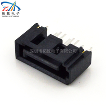 SATA female SATA 7P female vertical hard disk interface socket Vertical in-line open window type