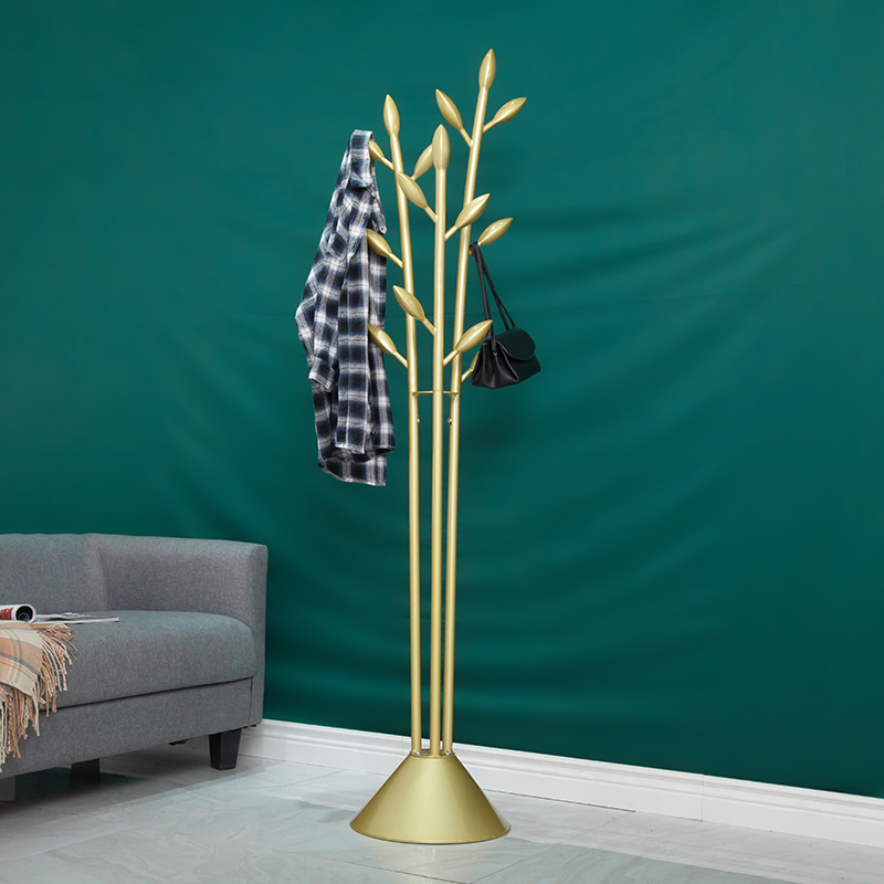 Light luxury porch entry marble wrought iron coat rack floor-to-ceiling living room bedroom home hanger Nordic creative