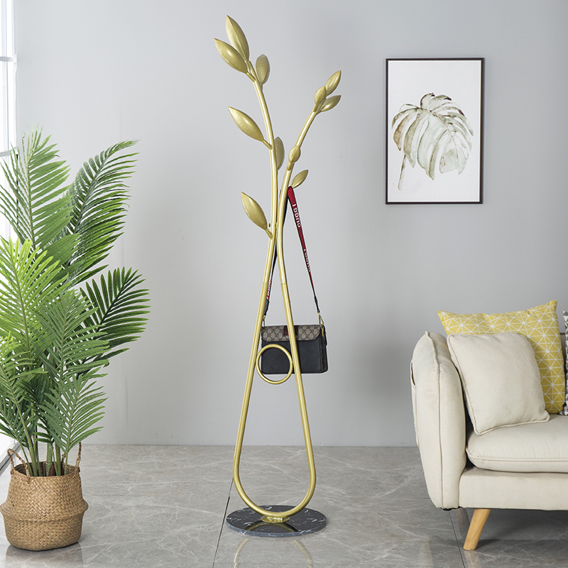 Modern Nordic Easy marble cloister hat holder floor indoor home bedroom Iron art plus coarse hanging hanger bedroom