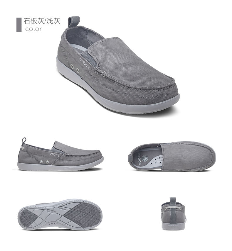 Giày nam Crocs thẻ mùa hè Luo Chi ngoài trời thoáng khí một bàn đạp giày giày nam bình thường | 11270 - Khởi động ngoài trời giày giữ ấm