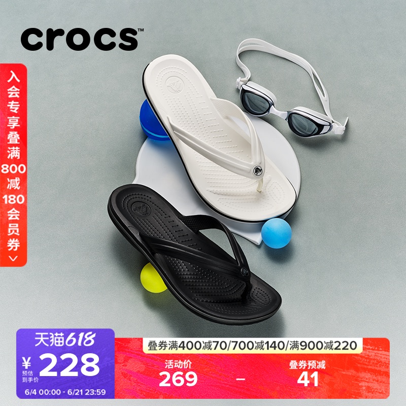 Crocs Sandals for Men and Women, Summer Outdoor Beach Shoes, Crocs Indoor Flip-Flops | 11033