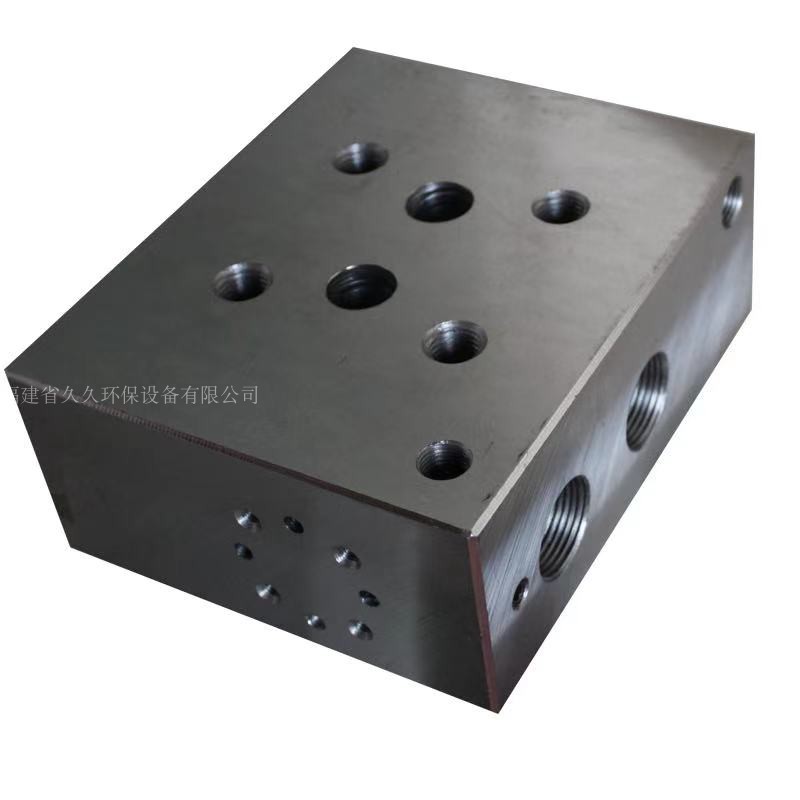 yb type ceramic slurry plunger pump valve base plate plunger pump oil circuit block combined valve