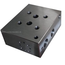 yb type ceramic mud plunger pump valve base plate plunger pump oil block combination valve