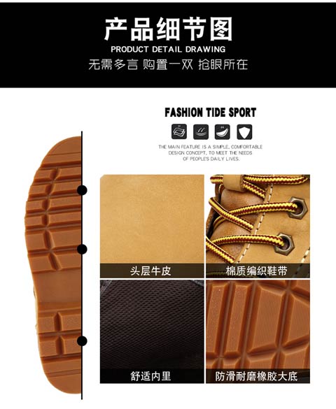 Mùa thu và mùa đông Martin ủng nam bằng da 45 lớn 46 cộng với giày nhung cotton thủy triều 47 thêm cỡ lớn 48 cao giúp dụng cụ ủng giày xuất khẩu