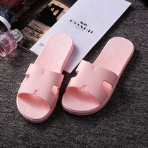 Tide couple summer shoes men and women summer non-slip indoor plastic home home bathroom bath household cool slippers