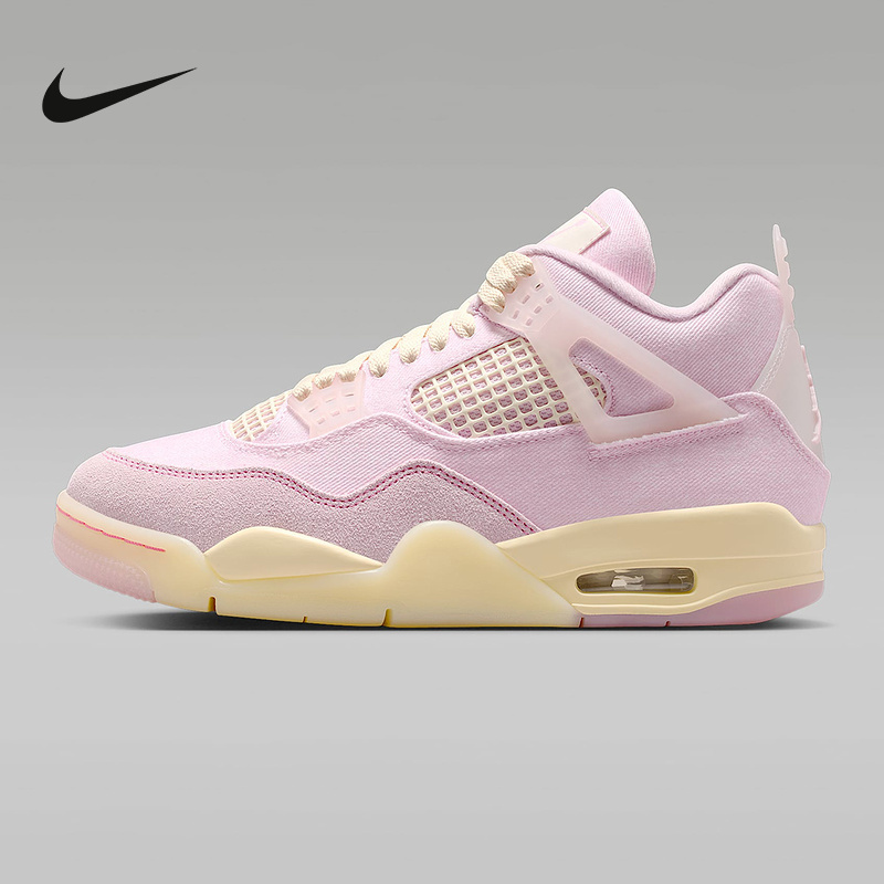 Nike Nike Women's Shoes Air Jordan 4 Retro Denim Breathable Replica Sneakers Ib6716-600 Nike Nike Women's Shoes Air Jordan 4 Retro Denim Breathable Replica Sneakers Ib6716-600
