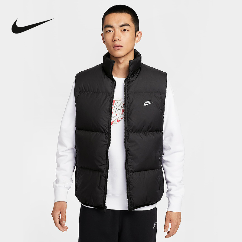 Nike Official Sports 2025 Winter Men's down Vest Ib2978-010 Nike Official Sports 2025 Winter Men's down Vest Ib2978-010
