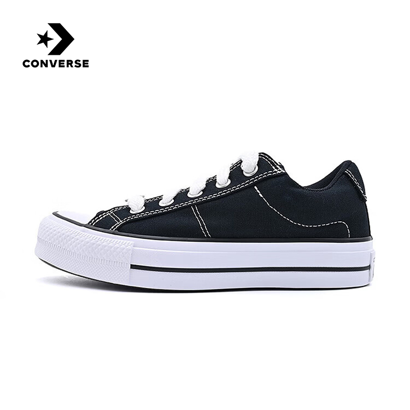 Converse Summer New Extreme Black Canvas Shoes Couple Style Low-Top Casual Sneakers A203