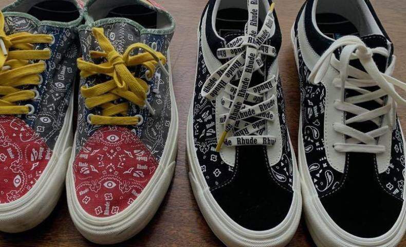 rhude vans collab
