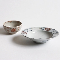 Qi Yiqi Japanese Ceramics) Shingo Oka and Mrs. Oka hand-painted by Annan and Wu Xu