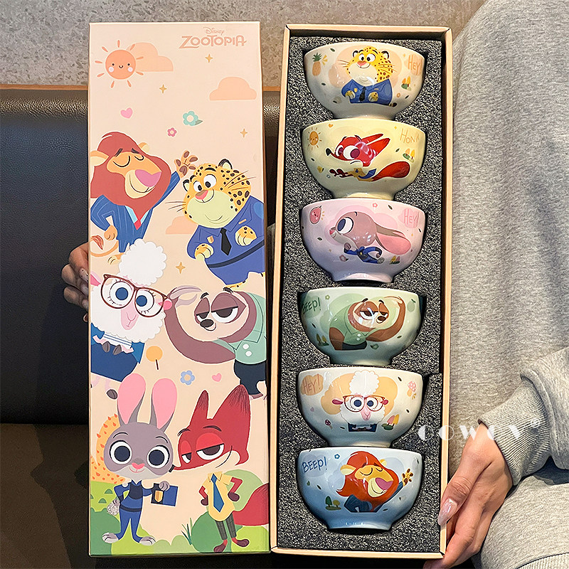Керамическая миска для риса Crazy Animal City Бытовая Керамическая миска для риса 2026 Новая ценная посуда Праздничный подарок на День девочек