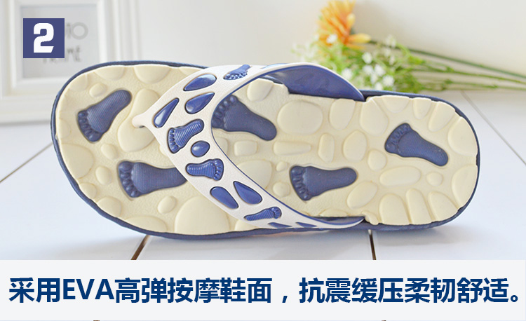 Phiên bản Hàn Quốc của mùa hè dép nam dày đáy dép trượt xu hướng chân đạp massage dép đi biển dép dép xỏ ngón bán buôn dép đẹp nam