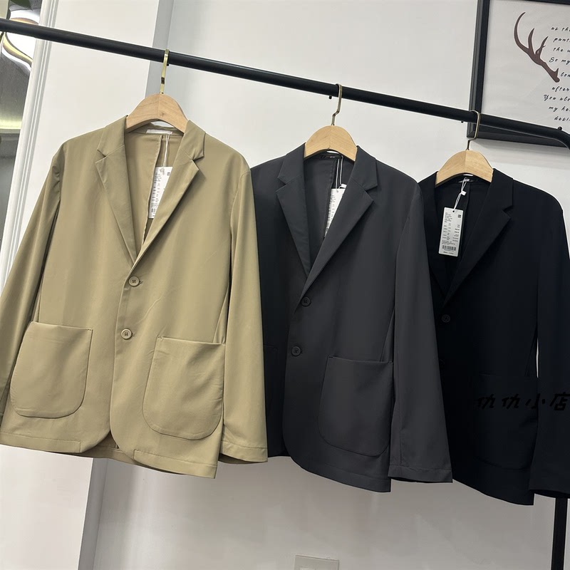 Qiuqiu Home! Men's Spring and Summer High-Elasticity Jacket Commuter Business Coat Casual Suit 475039