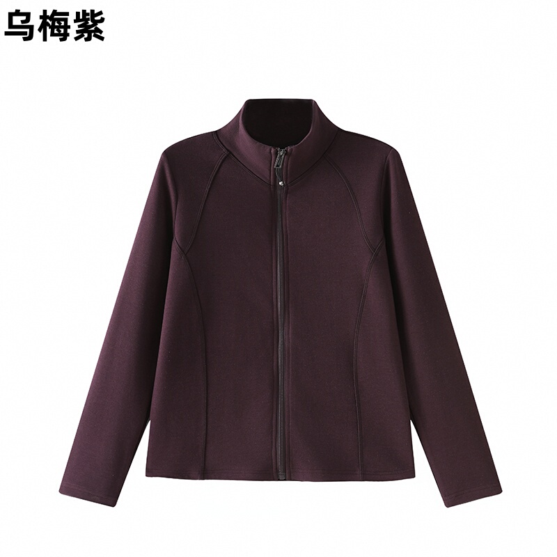 Women's New 2025 Slim Waist Wool Soft Cloud-Like Waist-Cinching Slimming Stand Collar Zipper Cardigan Warm Coat