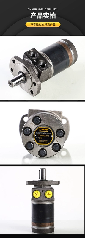 Bơm dầu thủy lực Parker TE series động cơ cycloidal hai tốc độ cao trục uốn cong bơm piston hướng trục
