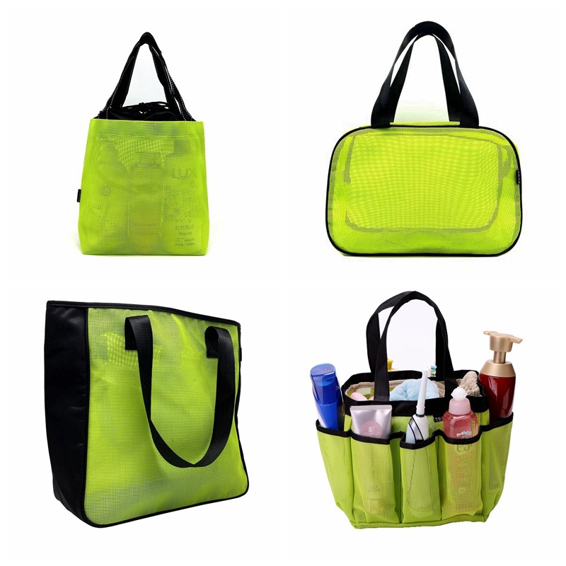 Washing Bag Mesh Bathing Bag Male Lady Students Large Capacity Bathing Bag Sports Fitness Breathable Spa Collection Bag