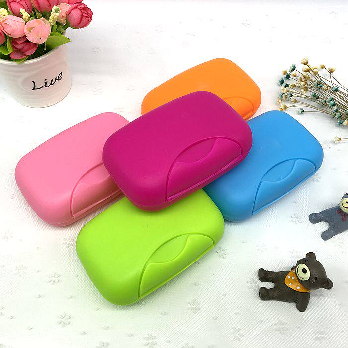 Candy Color Travel Soap Box Waterproof Soap Case Toilet Box Drain Soap Water Cartridge Cover Soap Portable-Taobao