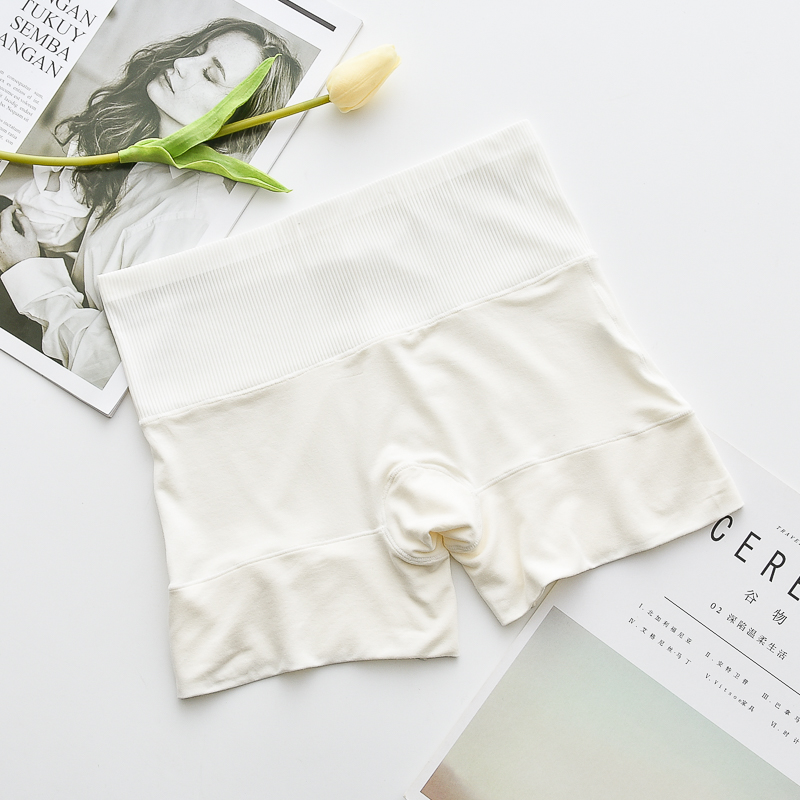 Màu đen nữ cao eo hông hình cơ thể bông, bụng quần hình thắt lưng eo quần an toàn không quăn xà cạp lớn kích thước quần tập gym nữ