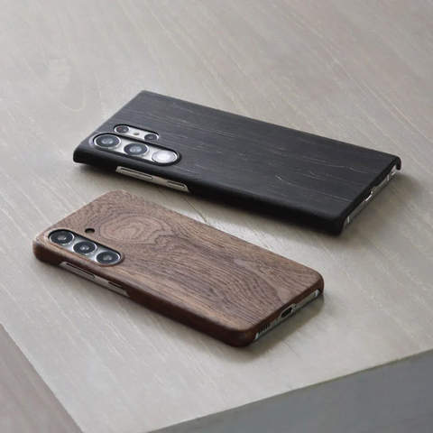 Wood Grain Shockproof Business Samsung Phone Case