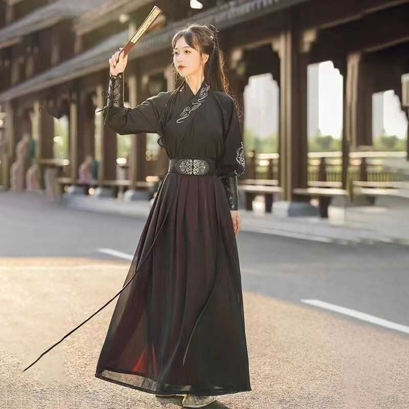 Chinese Style Martial Arts Warrior Ancient Costume Hanfu for Men and Women, Fairy Couple Ancient Costume, Martial Arts Warrior Scholar Youth Original Set