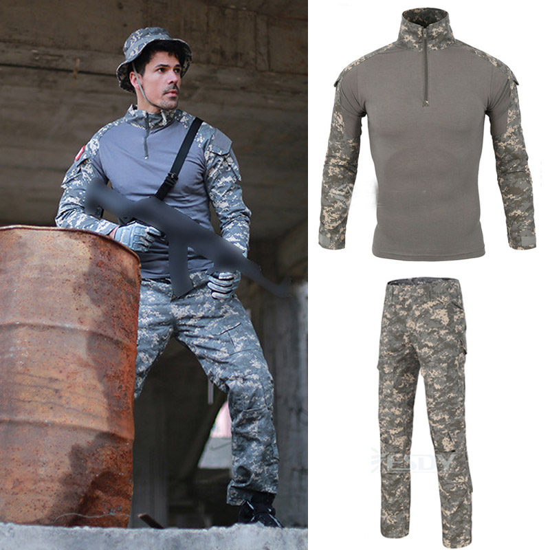Outdoor Frog suit tactical clothing frog suit thickening long sleeves camouflage army camouflage men field equipment US Army