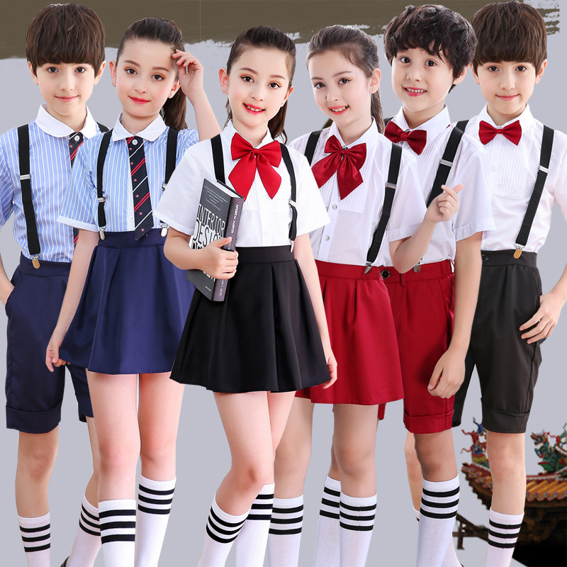 Kindergarten Summer Clothing Children's Class School Uniform College of England Student Clothing