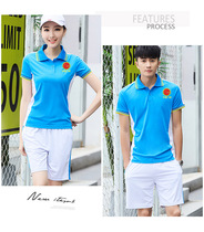 New summer short-sleeved shorts sportswear goalball match suit casual match suit