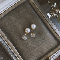 Silver home s925 sterling silver studs 2020 New Tide natural fresh water round flawless pearl bulb earrings female