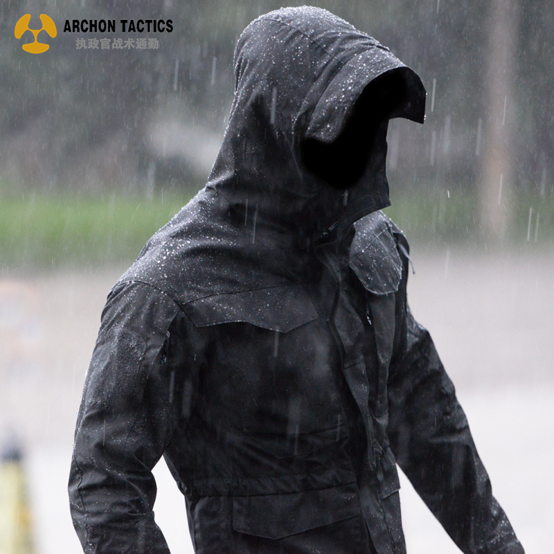 Archon Spy M65 Tactical Windbreaker Men's Spring and Autumn Outdoor Waterproof Jacket Mid-Length Military Fan Functional Jacket