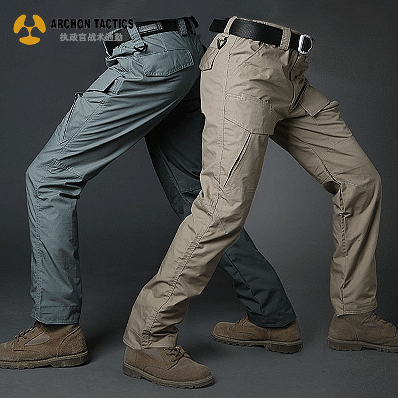 Archon Liefeng tactical trousers Men's outdoor overalls Military fan training pants Spring and summer thin stretch quick-drying pants